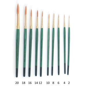 Pinceau Tri Star, synthétique, rond à poil doux, n°08